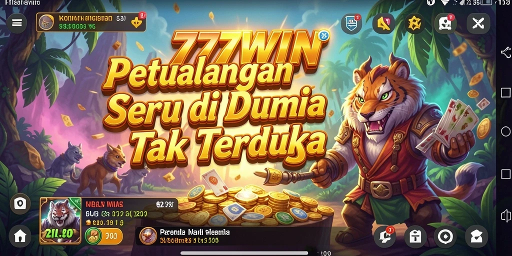 Screenshot 777WIN menunjukkan gambaran indah dunia petualangan yang menanti.