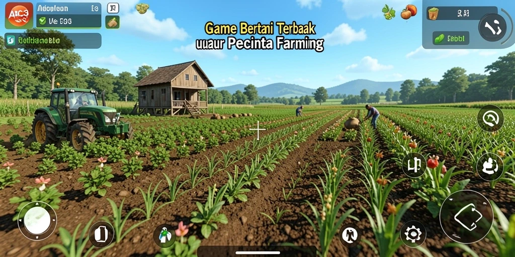 Tampilan menarik gameplay bertani di ABC33 yang seru dan interaktif.
