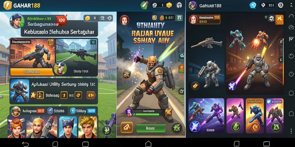 Screenshot GAHAR188 menampilkan antarmuka aplikasi yang sederhana dan fungsional.