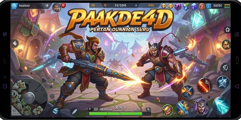 Screenshot PAKDE4D menampilkan aksi seru di arena MOBA.