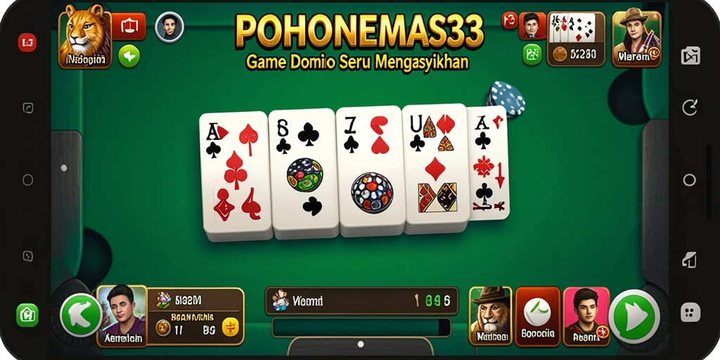 Tampilan gameplay seru dari POHONEMAS33 dengan grafis menarik.