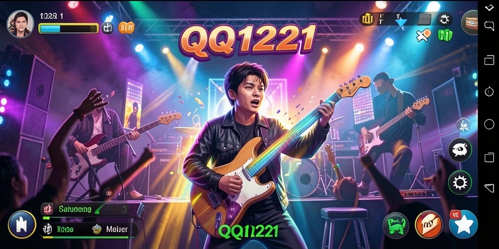 Tampilan gameplay interaktif dan seru di aplikasi QQ1221.